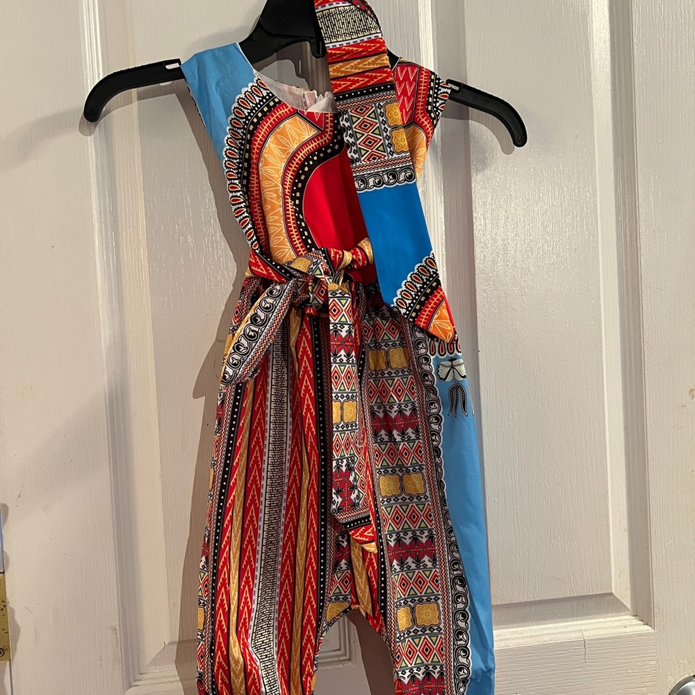African outfit with head wrap
